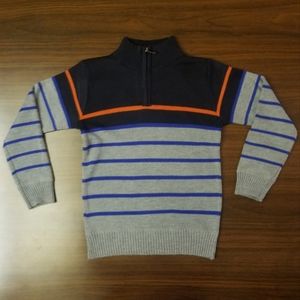 Street Rules Boys Striped Quarter Zip Sweater